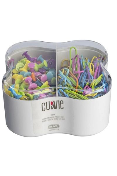 Mas Curvıe 1359 - Paper Clip 280 Pieces + Map Nails 315 Pieces