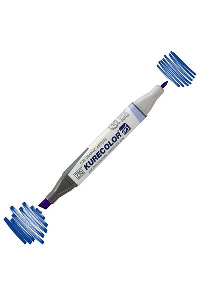 Zig Kurecolor Kc-3000 317 Twin S Marker Bleu