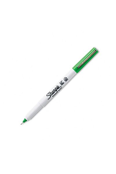 Sharpie 37004 Permanent Ultra Fine Thin Tip Green Felted Pen