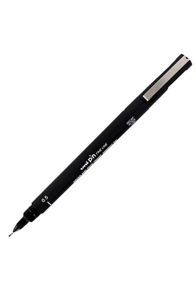 UNİ-BALL Unıball Pin 0.5 Fine Line Acrylic Tip Pen Black
