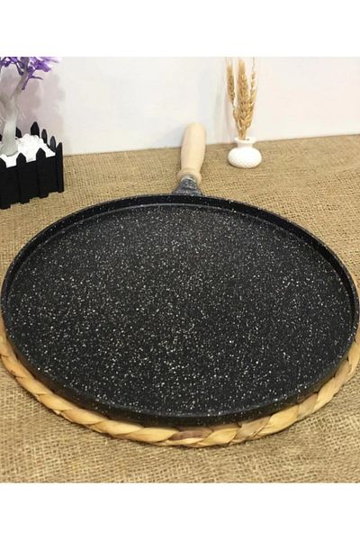 MG HOME 36 cm Crepe Dough Grill Pan - Versatile Flatbread Pan, Pizza and Pancake Tray