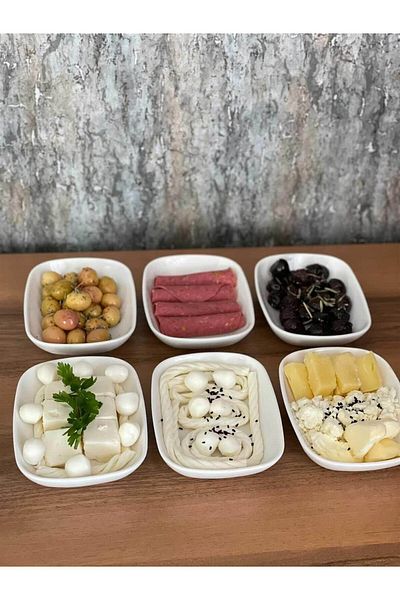 Tekbir Porcelain 6-Piece Small Appetizer Plate