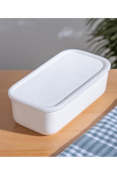 şirin eşyalarım Nora Porcelain Rectangular Bowl with Lid / 1 Piece Price