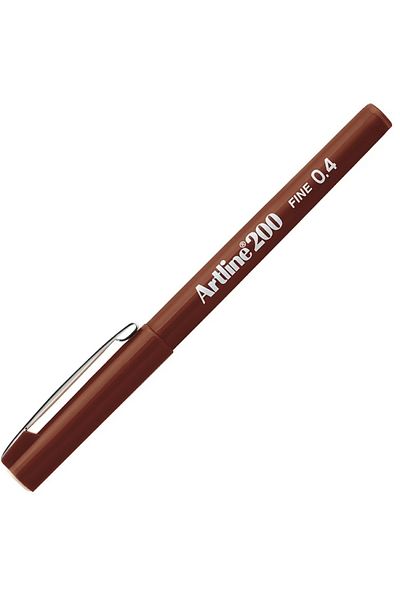 artline Artline Ek-200n Fine Line Pen 0.4 Mm Brown