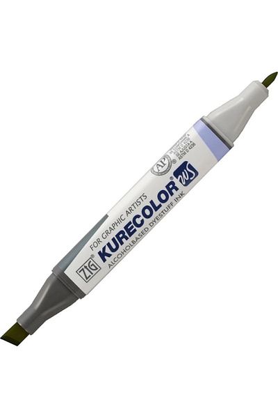Zig Zıg Kurecolor Kc-3000 544 Twin S Marker Pen Olive Green