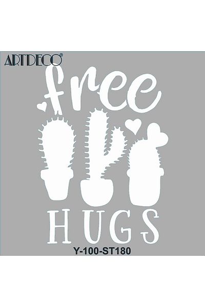 Artdeco Stencil 30x30cm Hug Me 180