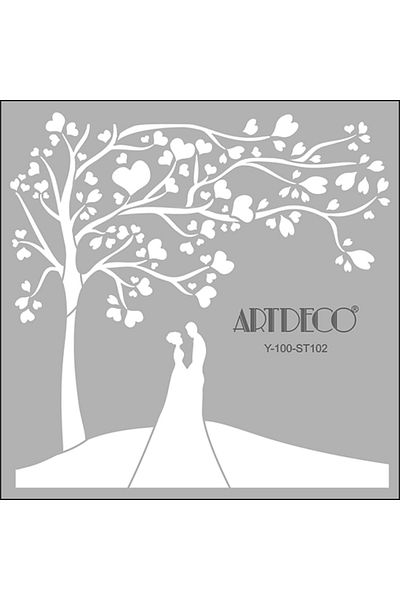 Artdeco Stencil 30x30cm Lovers 102