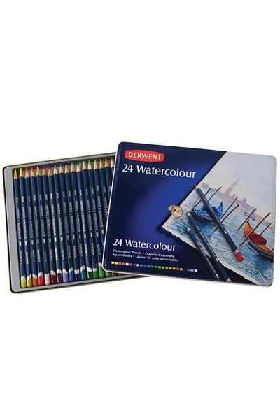 Derwent Watercolour - Watercolour Pencil 24 Colors Tin Box