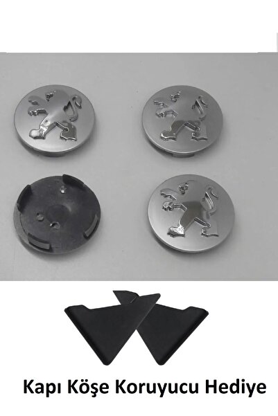 Peugeot Jant Göbeği 55/60 (55MM YUVA) 4lü Set Kapı Köşe Koruyucu Hediye