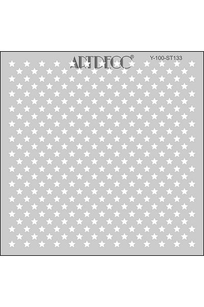 Artdeco Stencil 30x30cm Stars 133