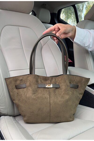 GP GUES POLO Women's Green Suede Leather Long Strap Magnet Closure Shoulder &...
