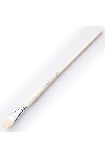 Pebeo 258f White Long Bristle Oil Acrylic Brush No:18