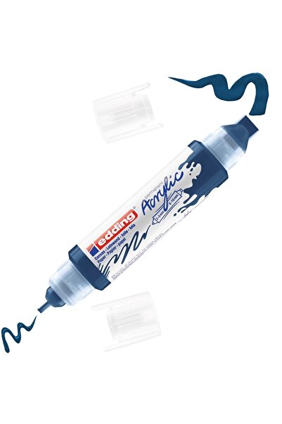 Genel Markalar 5400 Akrilik Marker Kalem Çift Uçlu 3d Double Liner Gece Mavis...