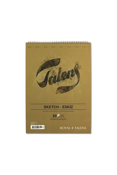 Talens A4 Sketch Block 90gr50ypTop Spralli