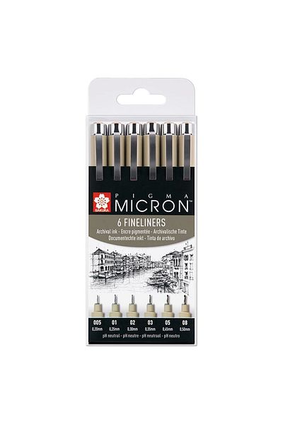 Sakura Pıgma Micron Technical Drawing Pen Set of 6