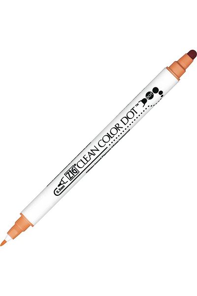 Zig Clean Color Fawn Dot Pen - Double Tip Tc-6100 064
