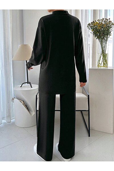 Cloudy Kids Női kötöttáru, gombos kardigán nadrág kétrészes szett