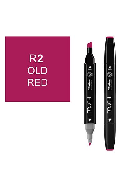 Touch Twin R-2 Double Tip Marker Old Red
