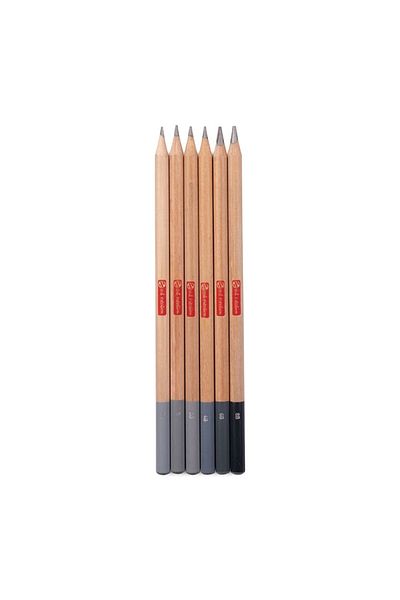 Talens Art Creation Graphite Pencils Graduated Karakalem Sketch Drawing Set of 6
