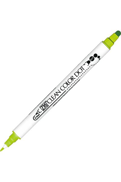 Zig Clean Color Double Ended Point Pen Tc-6100 402 Kiwi