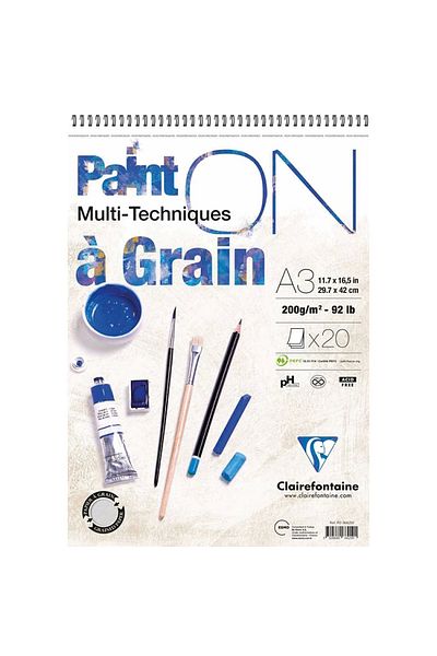 Clairefontaine Esmo Pd966219 Paint-on A Grain A3 Top Spiral