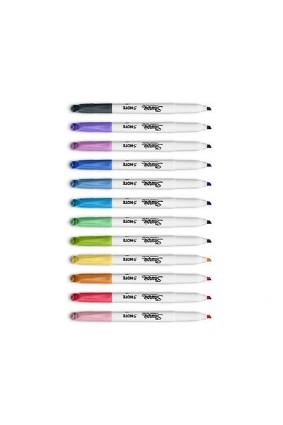 Sharpie S-note Cut End Blister Marker - 12 Colors2138233
