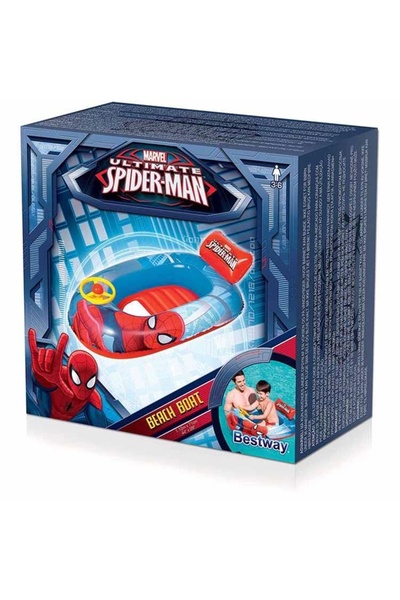BESTWAY Bw98009 Spıderman Şişme Deniz Botu 112x71cm Kutulu