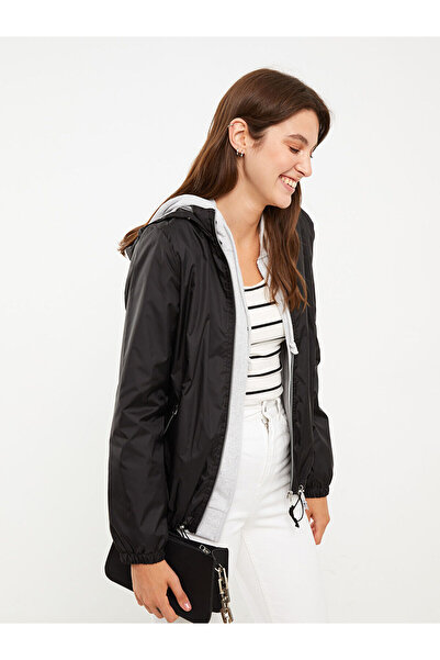 LC Waikiki Lw - Flacher Damen-Regenmantel mit Kapuze