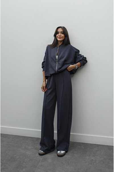 Havoş Sötétkék Faye cipzáras pulóver tréningruha szett