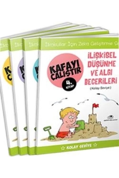 Uğurböceği Yayınları Kafayı Çalıştır - Kolay Seviye (4 KİTAP TAKIM)