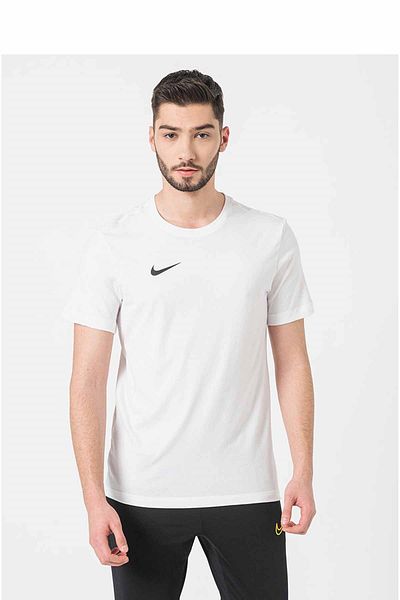 Nike Ανδρικό μπλουζάκι M Nk Df Park20 χτενισμένο βαμβακερό ύφασμα Cw6952-100-λευκό