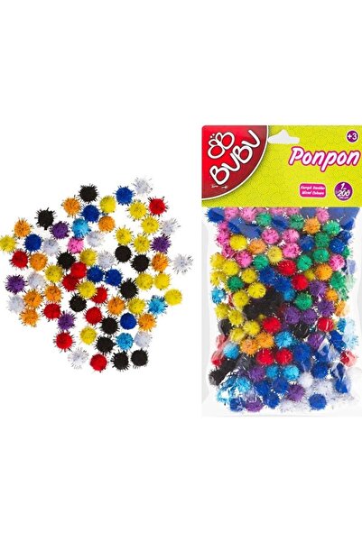 Genel Markalar Bu Bu Pon Pon Simli 1 Cm 200 Lü Karma 10X10 Bubu00111