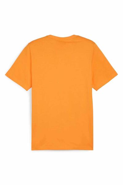 Puma Ess Logo Tee Clementine Erkek Tişört 586667-58 TURUNCU