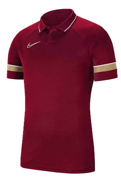 Nike Ανδρικό μπλουζάκι Df Acd21 Polo Ss Cw6104-677-μπορντό