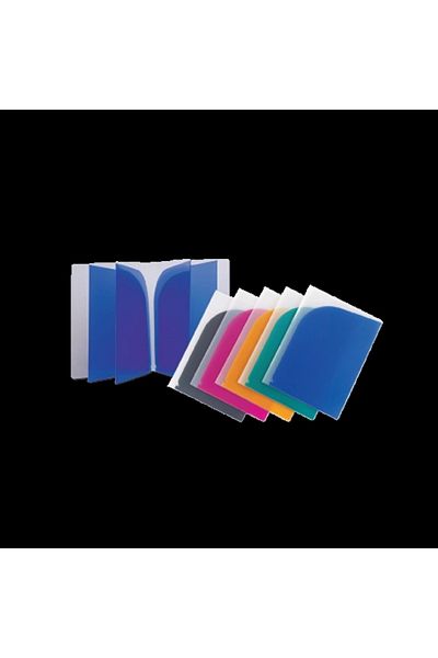 Comix 8-Piece L-Type File in Transparent Colors - A1729