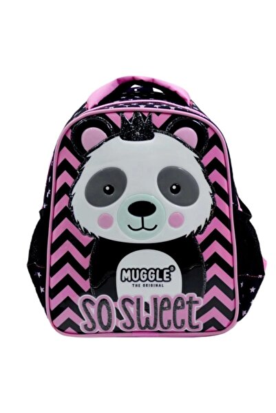Generic Brand Kindergarten Bag Panda Black Mu-7327