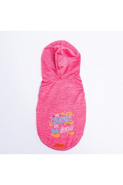 Pawstar Pink Style Hooded Cat Dog T-Shirt - Cat Dog Outfit