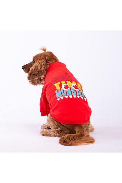 Pawstar Red Monster Cat Dog Jacket Cat Dog Outfit Cat Dog Dress