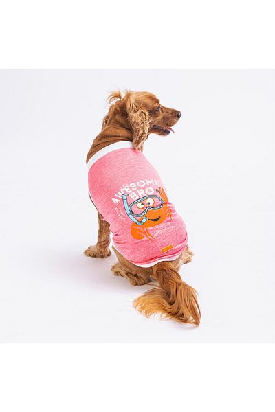 Pawstar Pink Crab Cat Dog T-Shirt - Cat Dog Outfit
