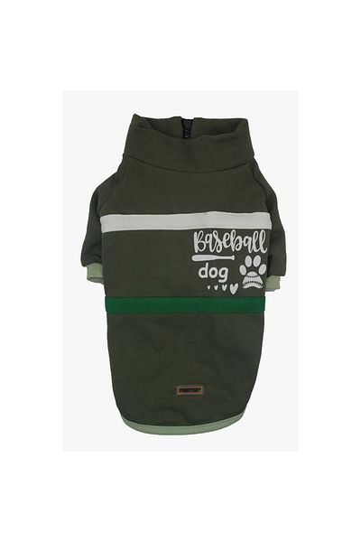 Pawstar Green Baseball Jacket Sweat Cat Dog Jacket Cat Dog Outfit