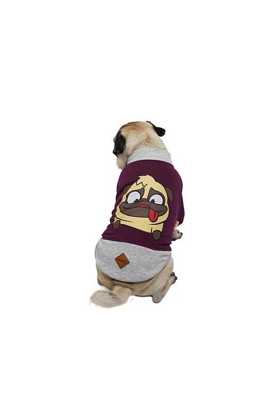 Pawstar Purple Pug Sweat Cat Dog Sweat Cat Dog Outfit