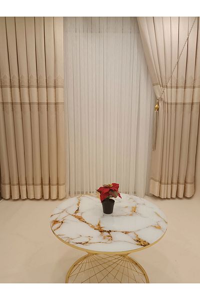 NİVEMESHOME Nivemeshome Lavinya Mink V-115 (VIAN) 1/3 Frequent Battery Background Curtain Apm