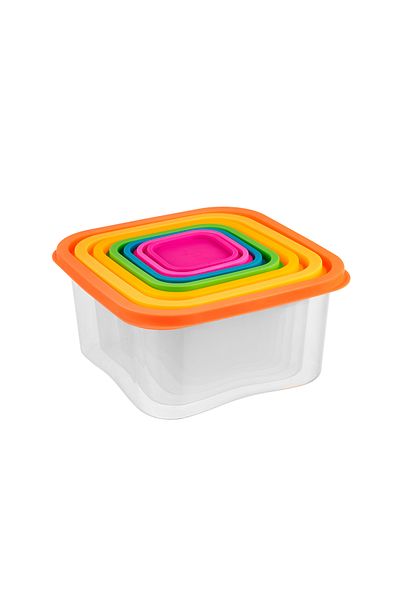 COZZONİ Cozzoni 7-piece Colorful Plastic Storage Set