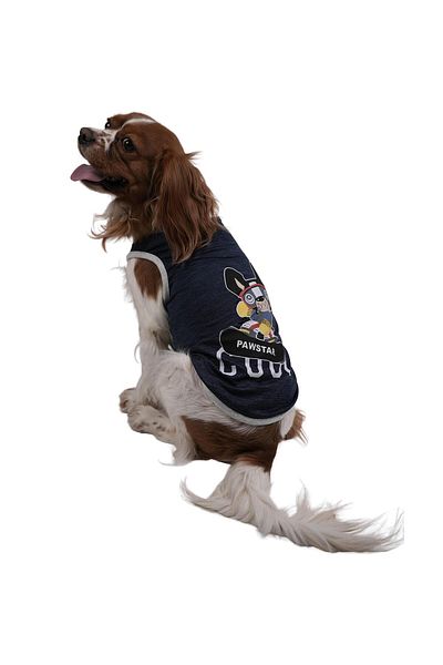 Pawstar Navy Blue Cool Navy Blue Cool Cat Dog T-Shirt Cat Dog Outfit