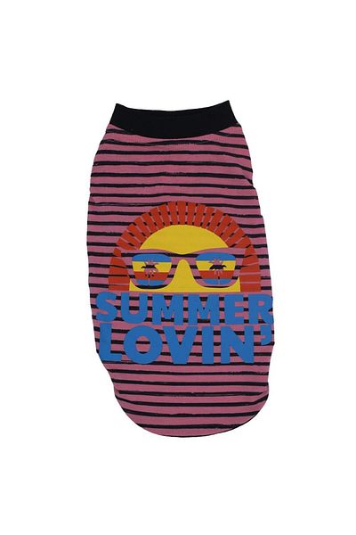 Pawstar Pink Summer Lovin' Pink Summer Lovin Cat Dog T-Shirt Cat Dog Outfit