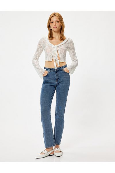 Koton Slim-Fit-Jeans, gerades Bein, Standard-Taille – Slim Straight-Fit-Jeans
