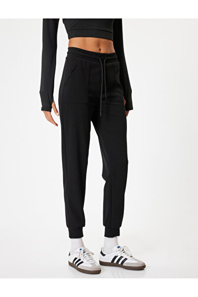 Koton Yüksek Bel Cep Detaylı Scuba Jogger Eşofman Altı