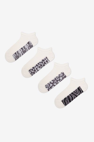 Penti Безшевни ботуши от 4 части Zebra Mix Toe Чорапи