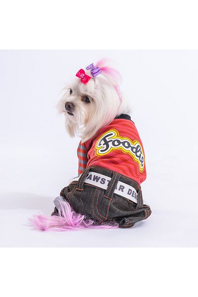 Pawstar Tile Foodie Dog Jumpsuit Dog Outfit Cat Outfit