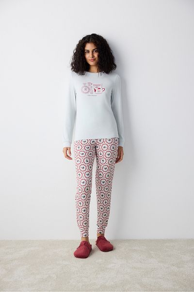 Penti Memories Light Gray Thermal Pajama Set